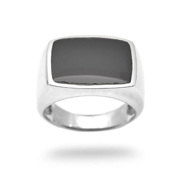 Bague onyx argent Charles